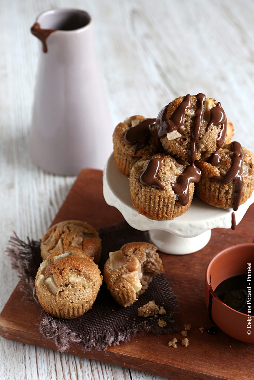 Recette végétarienne - Petits moelleux châtaigne, sauce ...